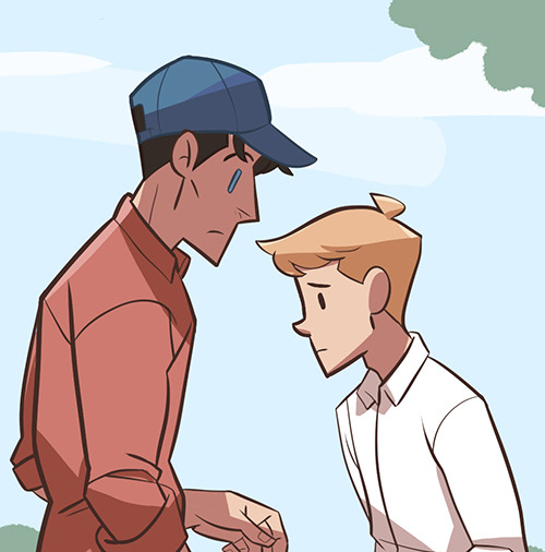 omgcheckplease: a tiny panel from Madison, an 18+, zine-length comic about Jack and Bitty’s fi