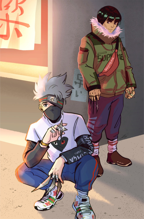 andythelemon:Teenage Kakashi &amp; Gai would 1) be hypebeast trash 2) go on ramen dates oftenStore