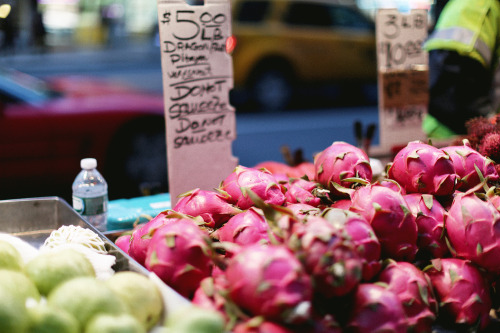 Dragonfruit at night. 