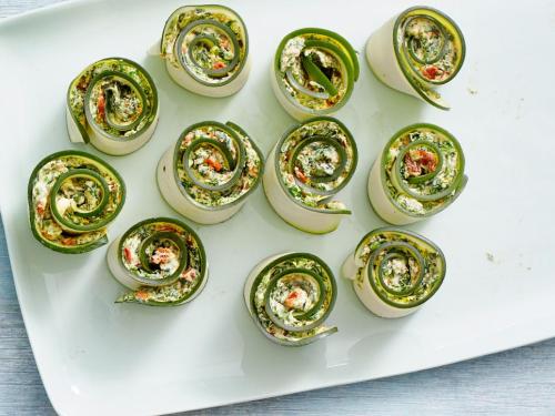 Zucchini and Goat Cheese Pinwheels