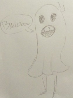 A gay ghost I whipped up for Halloween. I