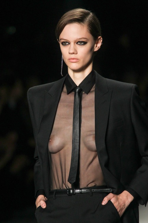 aiolocuzio:  Rachel MacKnight, Saint Laurent SS 2014 