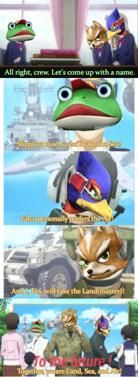 moefags101: man i can’t wait for Star Fox Wii U. reblogging cuz relevant agains