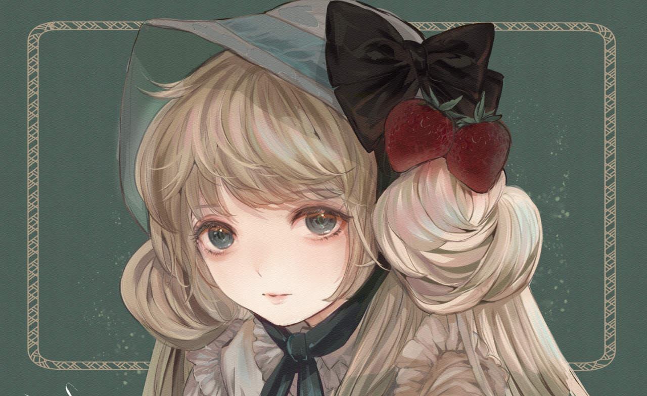 女の子 イラスト 創作少女絵 いちご姫 女の子 イラスト 創作少女絵 いちご姫
