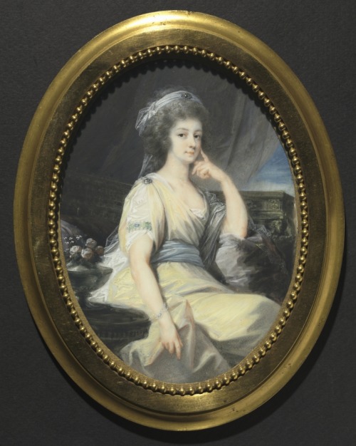 cma-european-art: Portrait of Maria Wilhelmine, Countess Thun-Hohenstein, Heinrich Friedrich Füger ,