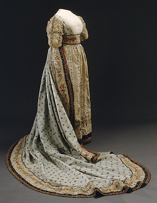 history-of-fashion:1800s Court dress of Sofia Albertina of ...