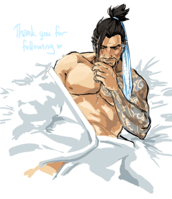 leftnipsdoodles:  i reached another milestone so i let hanzo get drunk in my stead thanks for following! 