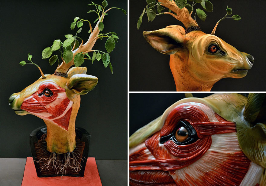 sixpenceee:  Creepy Realistic Cake Art By Annabel de Vetten   More info: conjurerskitchen.com
