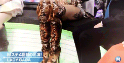 ladyxgaga:  Gaga being interviewed on Japan’s Music Station a few moments ago.
