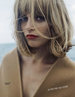 blankforblack:  L’automne À La Plage Mariska Van Der Zee By Alessandro Furchino For Grazia France 15th August 2014 