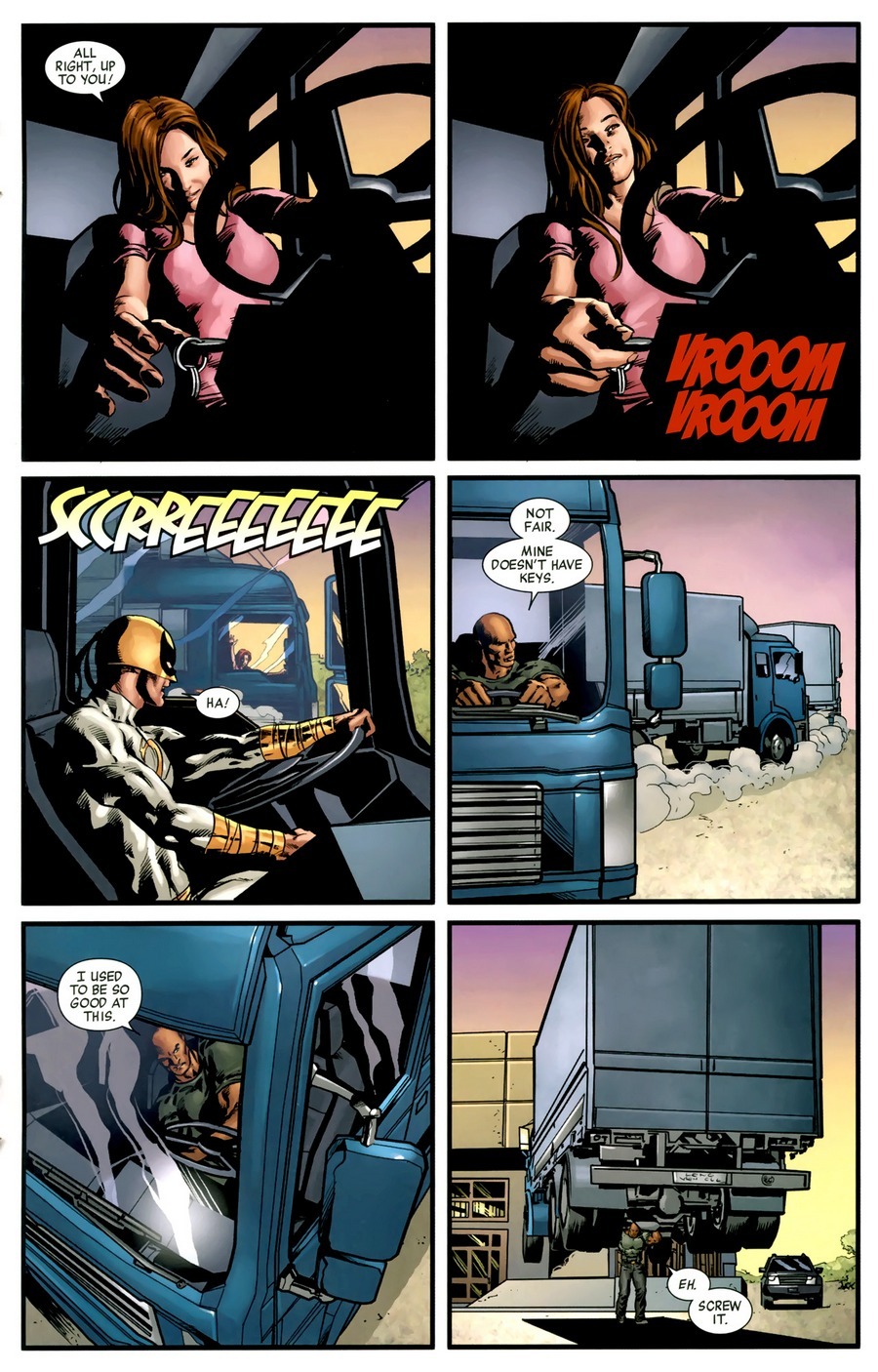 daily-superheroes:  When you don’t have a key… (New Avengers #9 (2001))http://daily-superheroes.tumblr.com/