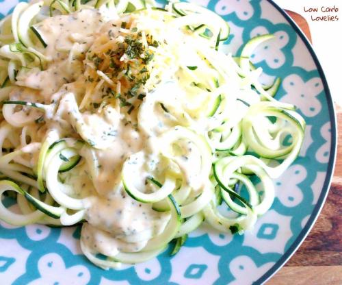 Single Serve Zoodles AlfredoThis low carb, low cost, low fuss dish makes for a scrumptious mid-week 