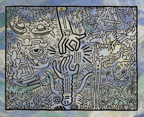 insinuatory:  Keith Haring x Vincent van Gogh 