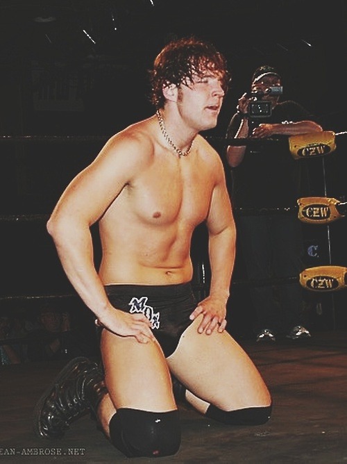 male-celebs-naked:  Dean Ambrose 2See more here