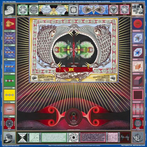 noise-vs-signal:A series of works by Paul Laffoley: Absolute Black. The Alchemy of Breathing. Alchem