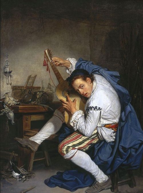 Jean-Baptiste Greuze, The Guitarist