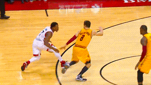 nbagifstory:  Kyle Lowry — Toronto Raptors