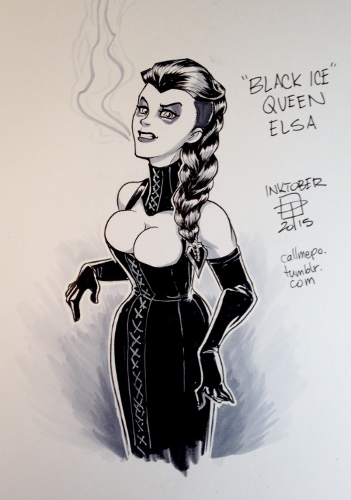 callmepo:  Inktober day 24 - Black Ice Queen adult photos