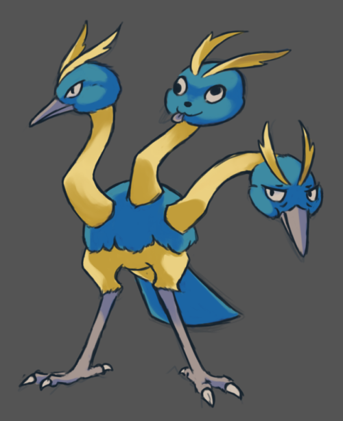 Pokémon Fusion: Dodrio and Vaporeon