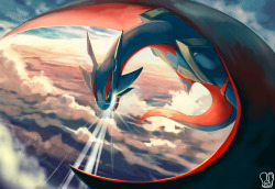 sa-dui:  Pokemon : Mega Salamence.At first I didn’t like his design very much.But now I found out he is cool! :D