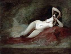 sakrogoat:  William Etty - Reclining Figure