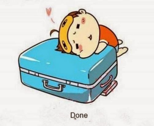 mahouprince: lazypifarm:  omgthatdressxx:  How to Pack Luggage?  Where the hell are you going that y