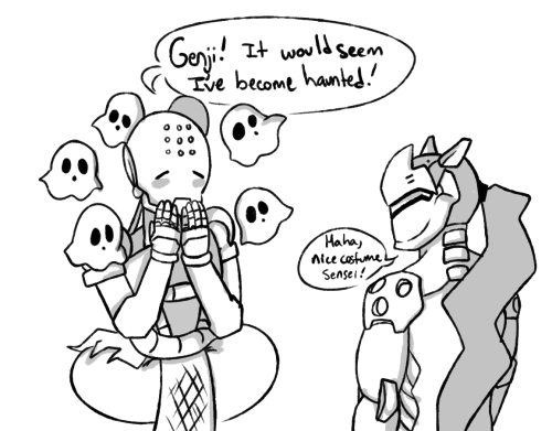 toxiccaves:  Zenyatta is getting ready for halloween!!! 
