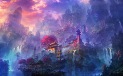 fantasywaves:   Shaolin Temple  by Shuxing Li