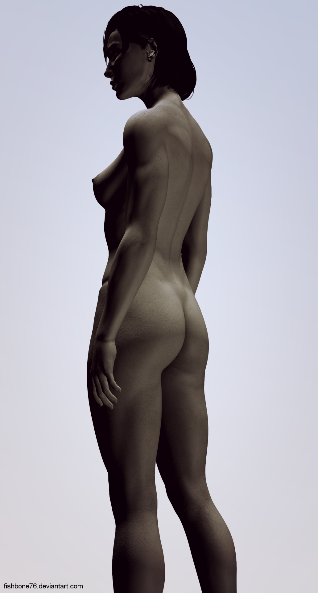 fishbone76:  sensual nude Shepard _ test shot 1 by fishbone76 There’s this awesome