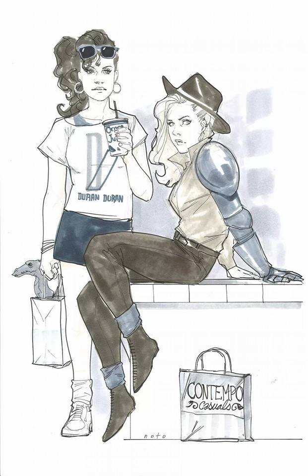 artverso:  Phil Noto - Kitty Pryde and Magik  