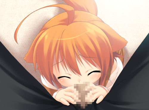 MikanThe visual novel Wanko to Kurasou is set in a world where petgirls exist, and have recently fallout out of popularity. The protagonist finds an abandoned dog girl (Mikan) and takes her in, temporarily or so he thinks. In Wanko to Kurasou you learn