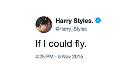 @Harry_Styles If I Could Fly.