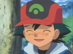 every-ash:  Flustered boy, exclusively for you. - Advanced Generation, Episode 063: “Solrock and Hasubrero! The Legend of the Sacred Forest!!” / “Takin’ the Lombre Home!” 