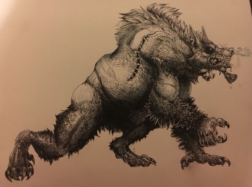 dipshit-pig:Day 5 Inktober. Don’t worry, I plan on making up one missed day… This is my worgen DK, A