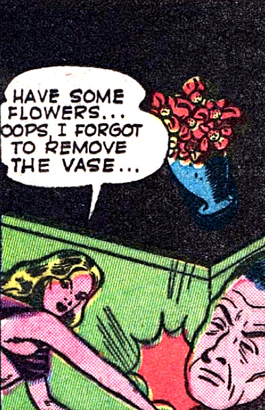 superdames:  Have some flowers! —”The Purple Tigress” in All-Good Comics (1944) by Betty Brown 