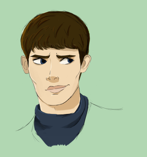 epic-sorcerer: steveharringtrn: Still learning to draw emotions, thought I’d do a Merlin sketc