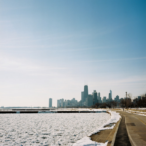 Chicago morning {Rolleiflex 3.5e and Kodak Ektar 100 film}