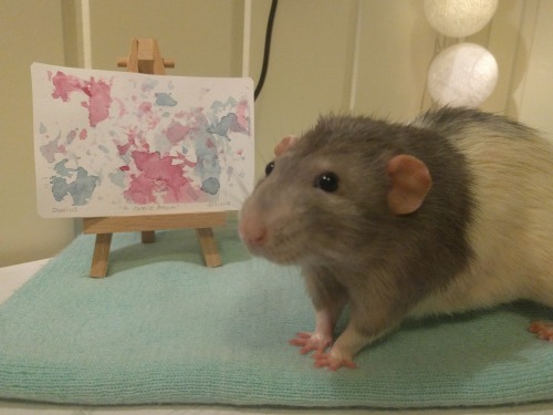 faithpupy:nattegriff:Darius painted his first art piece today@murophobic