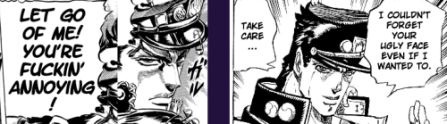 occultaro:  First and last pieces of dialogue from the Jojos, parts 1-7