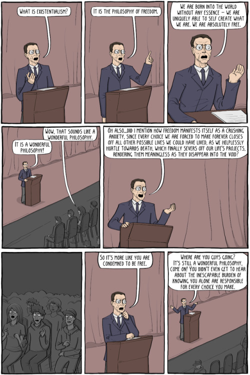 existentialcomicsfeed:  What is Existentialism?  Nice