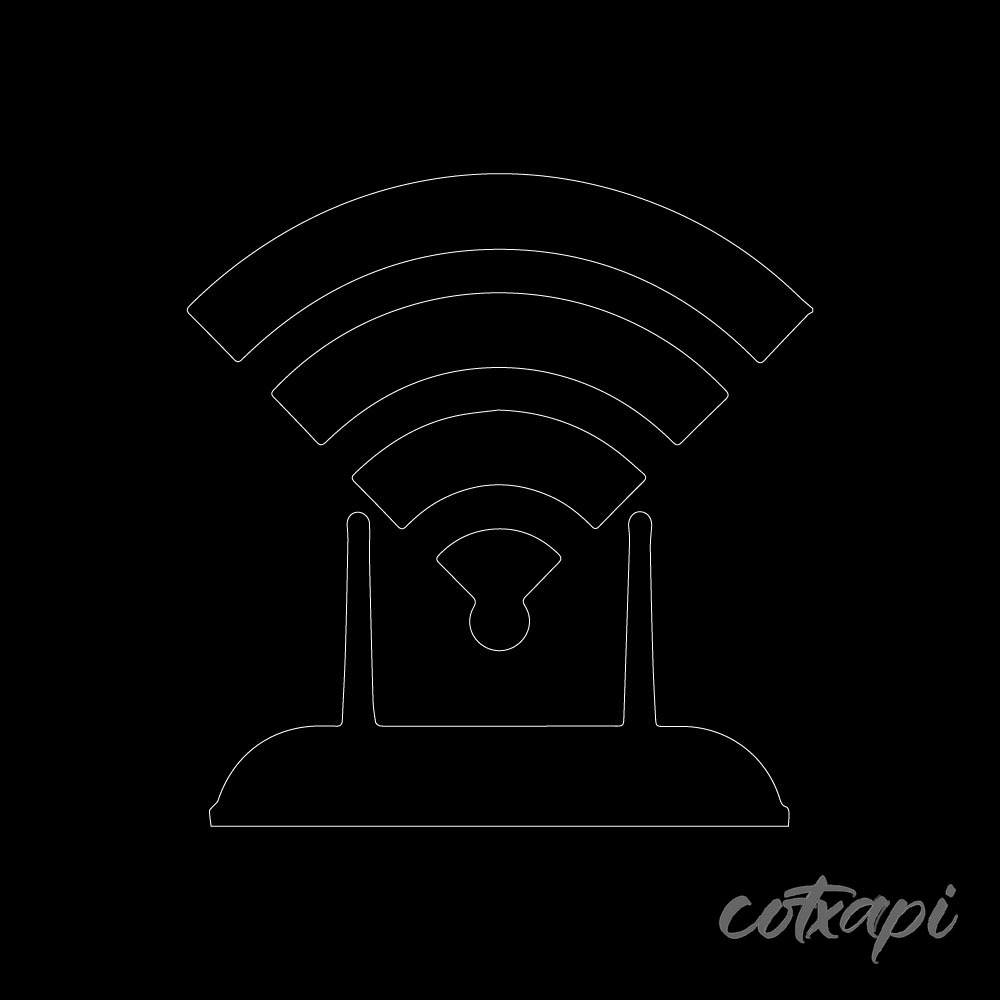Router Icon Wifi Device Icon Set in Vector Internet Device Outine Illustration Art