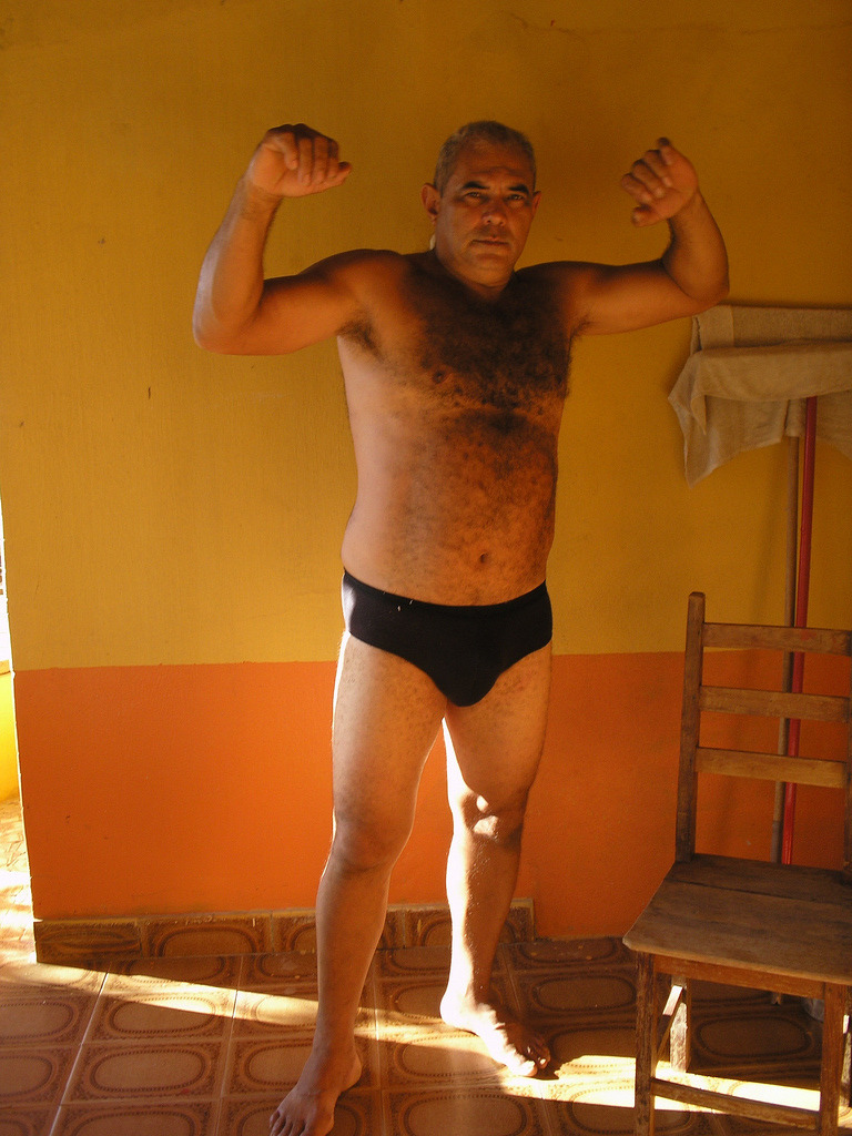 Art and photos of older man