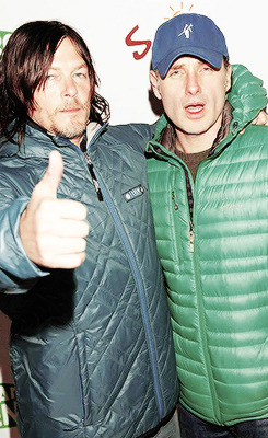 reedusnorman-deactivated2015070:  Norman Reedus, Andrew Lincoln, and Laurie Holden
