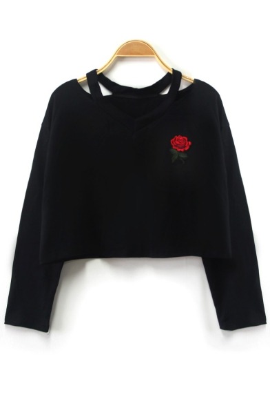 awesomeeeeewa: Trendy Chic Sweatshirts  Potting Print  //  Fake Two-Piece   Flora