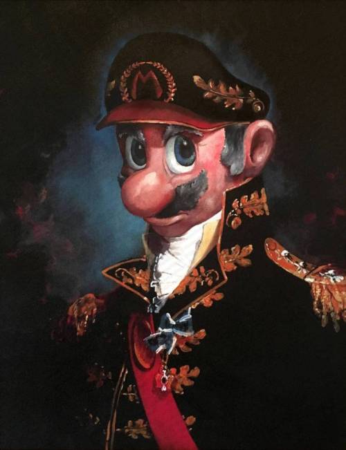 retrogamingblog2: Mario Paintings made by Dave Pollot