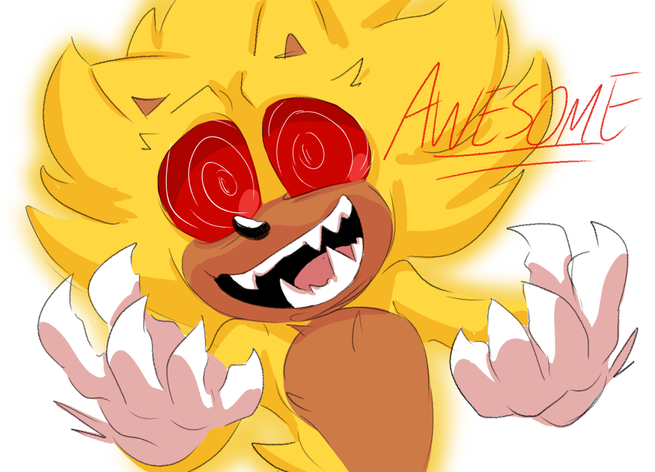 KenzaiPhx — This time I drew Fleetway Super Sonic!