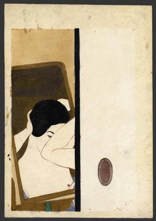 szobel:Kōshirō Onchi (Japan, 1891-1955), Mirror, 1930.