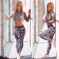 strongliftwear:  People will stare, so make it worth their while 👊🏼😍 We can’t take our eyes off @badasscass_fit in those Giraffe Black Compression Pants! 😎🔥 Available in two colour combos from strongliftwear.com- link in our bio 😊