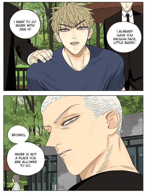 *Mo makes a pun on Zhan Zhengxi’s name, instead of ‘Zhengxi’, he calls him ‘Zhengjing’ which means someone who’s always ‘serious’Old Xian update of [19 Days] translated by Yaoi-BLCD. Join us on the yaoi-blcd scanlation team discord chatroom