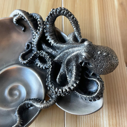 Decorative Handmade Spiral Shell Octopus Tray Available here : Shopteli 